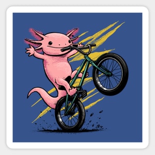 Axolotl on Wheels Magnet